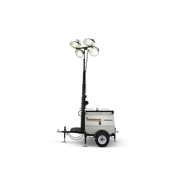 Towable Light Tower with 8-15kW Generator, 4,200W, Vertical Mast, Diesel Powered - Image 3