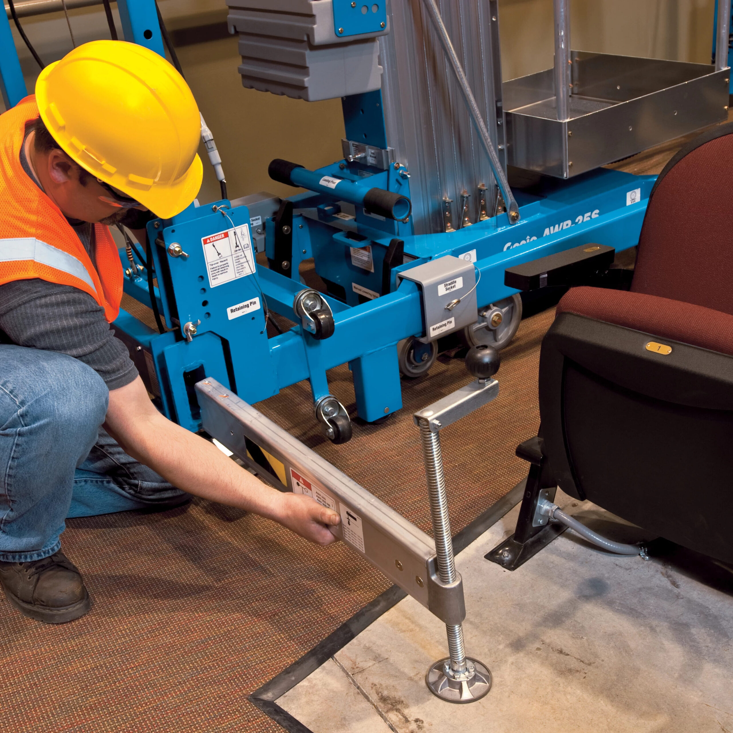 6-8 Meter One-Person Pusharound Lift, Electric - Image 2