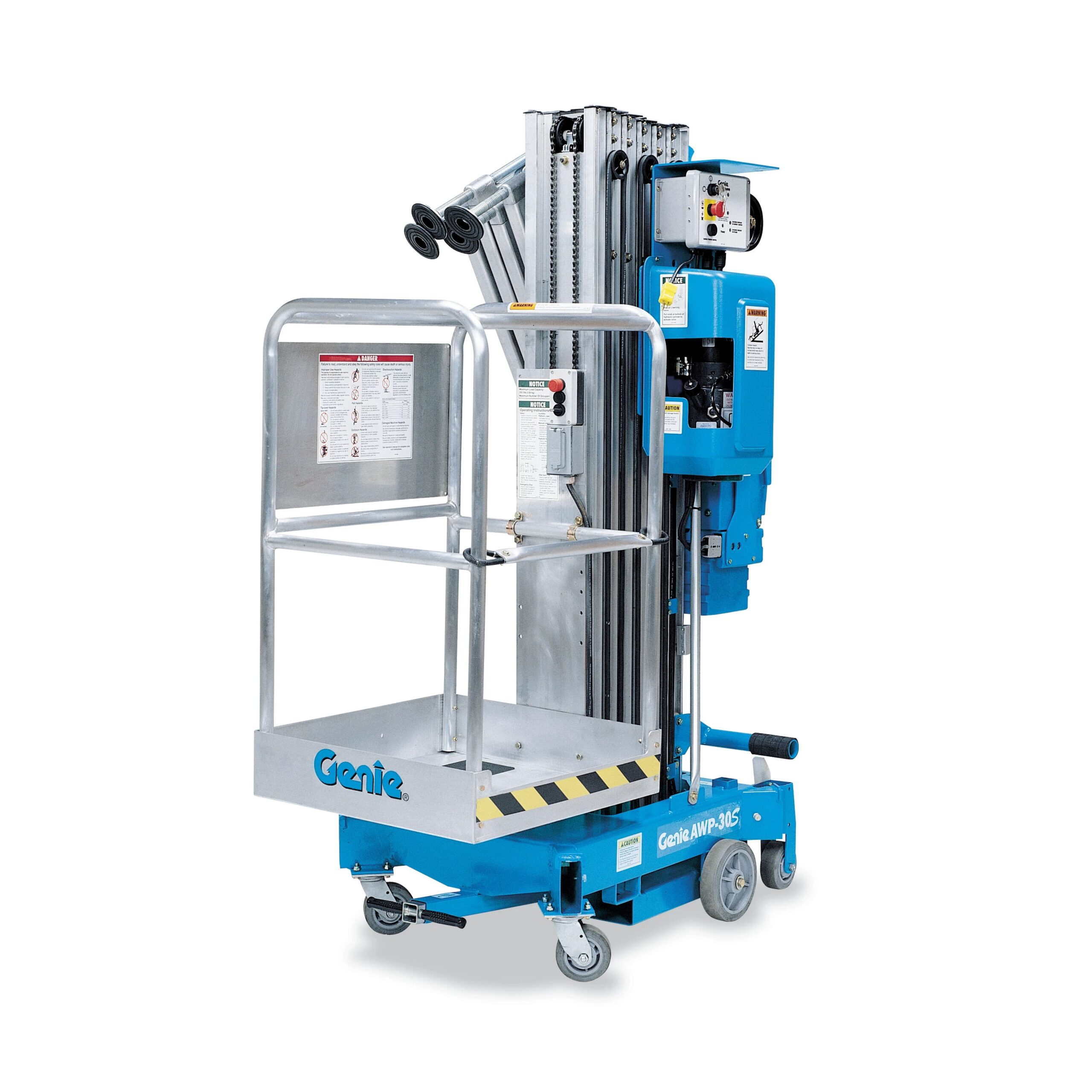 8-11 Meter One-Person Pusharound Lift, Electric - Image 2