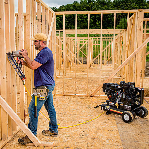 Air Compressor, 15-20 CFM, Gas Powered - Image 2